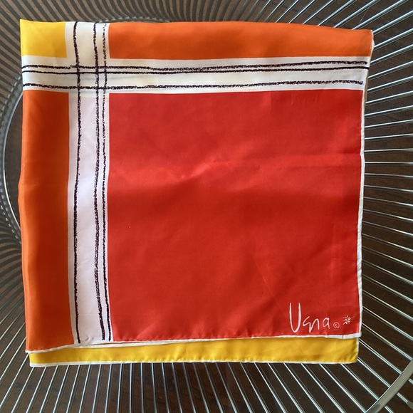 Vintage Vera Neumann square mod graphic scarf - Picture 15 of 15